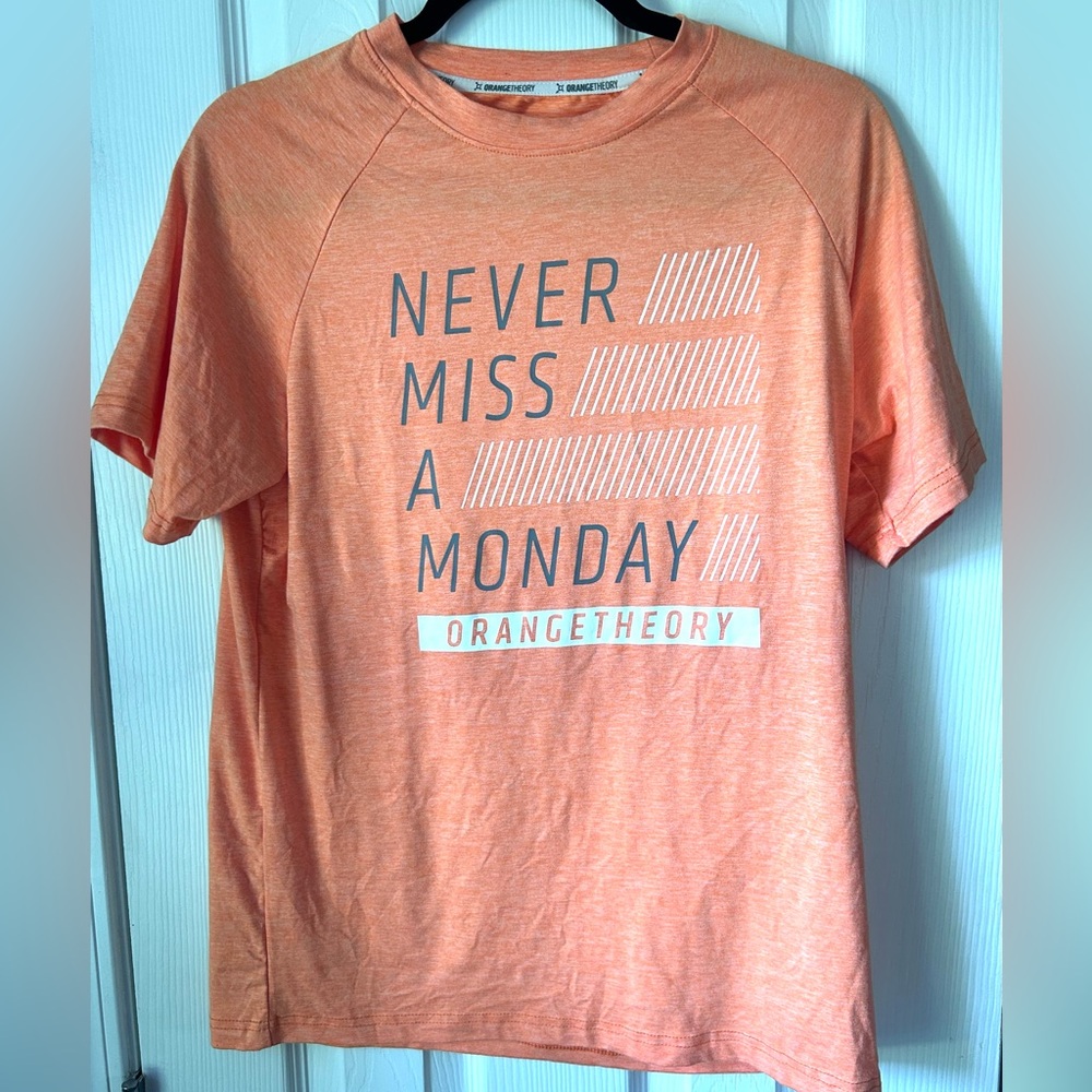 Orangetheory Women’s Performance T-Shirt | “Never Miss a Monday” | Small